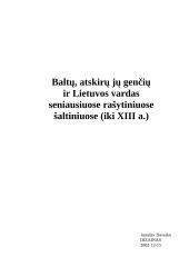 Baltų, atskirų jų genčių ir Lietuvos vardas seniausiuose rašytiniuose šaltiniuose (iki XIII amžiaus) 17 puslapis