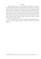 Bibliotekų paslaugų problematika duomenų bazėse ir internete 2 puslapis
