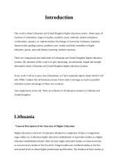 Education in Great Britain and Lithuania 2 puslapis