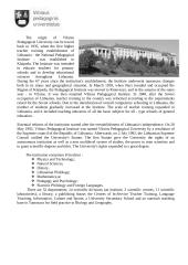 Higher education in Vilnius 7 puslapis