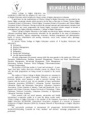 Higher education in Vilnius 8 puslapis