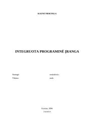 Integruota programinė įranga