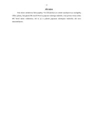 Microsoft Office 2003  Excel, Word, Access, PowerPoint darbo aprašymas 12 puslapis