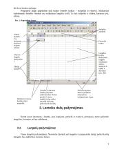 MS Excel bendra apžvalga 3 puslapis