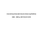 Nacionaliniai revoliuciniai sąjūdžiai, 1848-1849m revoliucijos