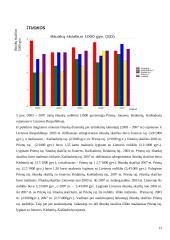 Natūrali gyventojų kaita Prienų rajone 2003–2007 metais 13 puslapis