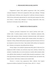 Programavimo kalbos 4 puslapis