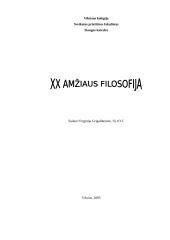 XX amžiaus filosofija 5 puslapis