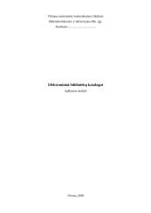 Tyrimas: elektroniniai bibliotekų katalogai