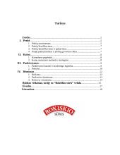 Įmonės marketingo analizė: pieno produktų gamyba AB "Rokiškio sūris"