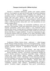 Lietuvių literatūra - kūrinių apžvalgos