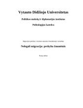 Nelegali migracija: prekyba žmonėmis