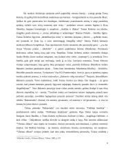 R. Gavelis "Vilniaus džiazas". Moteris kaip "kita" ir "svetima" vyriškajam diskursui 4 puslapis