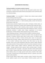 Asortimento politika