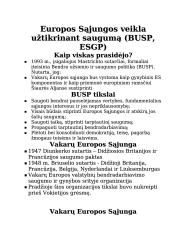 Europos Sąjungos veikla užtikrinant saugumą