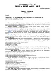 Finansinė analizė