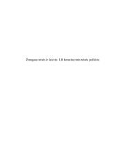 Žmogaus teisės ir laisvės  LR konstitucinės teisės požiūriu
