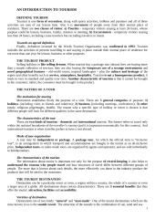 An introduction to tourism