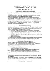 Traumatizmas ir jo profilaktika