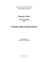 7 chemijos laboratoriniai darbai 1 puslapis