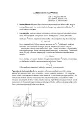 Ampero jėgos dydžio nustatymas