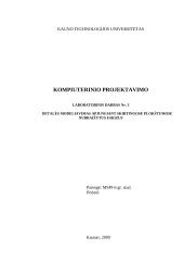 Detalės modeliavimas apjungiant skirtingose plokštumose nubraižytus eskizus