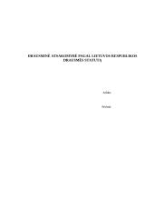 Drausminė atsakomybė pagal Lietuvos Respublikos drausmės statutą