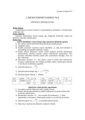 Difrakcijos reikšmių tyrimas