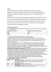 Duomenų perdavimas tarp DTE įrenginių naudojant RS-232C 15 puslapis