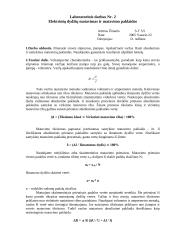 Srovės stiprumo, įtampos ir varžos skaičiavimas