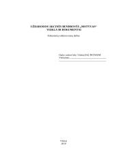 Įmonės veiklos dokumentai: UAB "Motyvas"