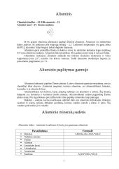 Aliuminis. Aliuminio savybės 3 puslapis