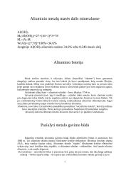 Aliuminis. Aliuminio savybės 4 puslapis