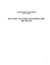 Baltijos valstybių ekonomika 1989-2005 metais