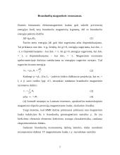 Branduolių magnetinis rezonansas. Elektroninis paramagnetinis rezonansas. Mesbauerio efekto taikymas 3 puslapis