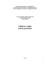 Children’s rights and its protection 1 puslapis