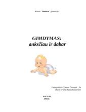 Gimdymas: anksčiau ir dabar