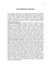 Holografija ir jos taikymas 8 puslapis