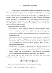 Kontrolės procesas ir kontrolės proceso analizė 8 puslapis