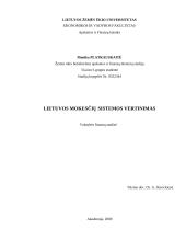 Lietuvos mokesčių sistemos vertinimas