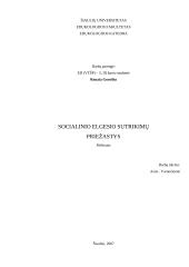 Socialinio elgesio sutrikimų priežastys