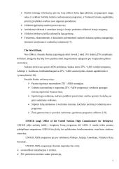 Tarptautinės ŽIV/AIDS organizacijos ir jų indėlis į šios infekcijos valdymą 7 puslapis