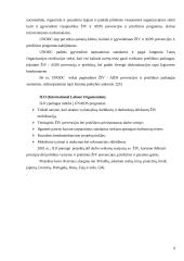 Tarptautinės ŽIV/AIDS organizacijos ir jų indėlis į šios infekcijos valdymą 9 puslapis