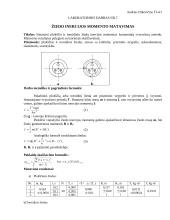 Žiedo inercijos momento matavimas (tyrimas)