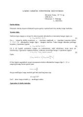 Garso greičio strypuose matavimas ir Jungo moduliai 1 puslapis