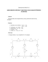 Eksperimentinis Kirchhofo dėsnių pritaikymas daugiakontūrinei schemai 2 puslapis
