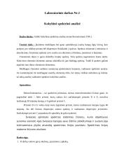 Monochromatoriaus sugradavimas ir spektrinė analizė