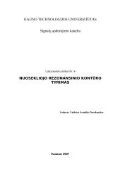 Nuosekliojo rezonansinio kontūro tyrimas