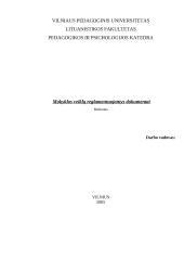 Mokyklos veiklą reglamentuojantys dokumentai