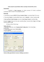 Opnet programos panaudojimas tinklų ir paslaugų charakteristikų 2 puslapis
